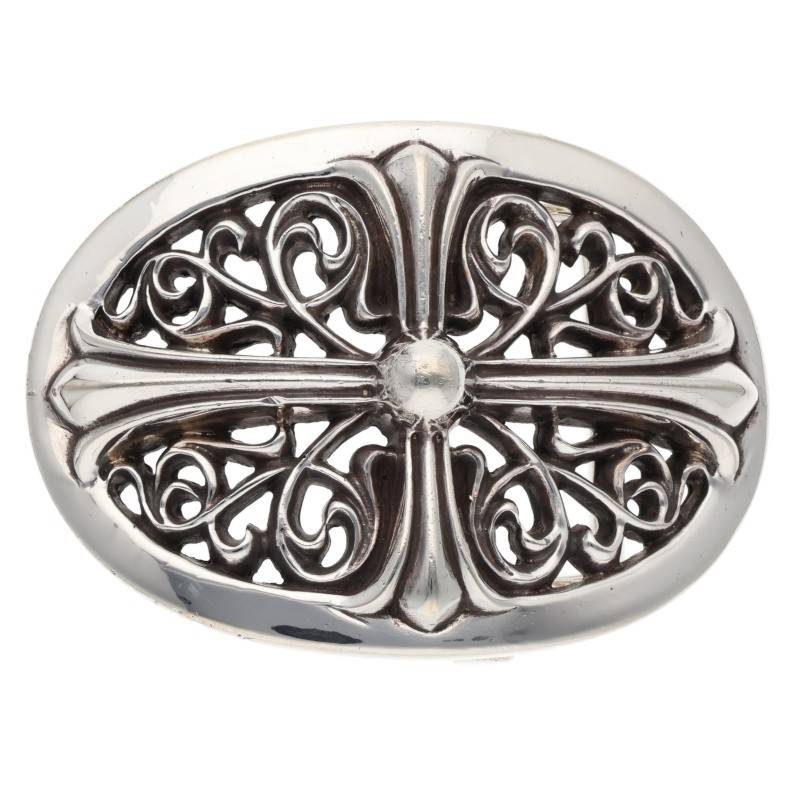 Chrome Hearts Classic Oval Cross Silver Buckle Size ONE SIZE