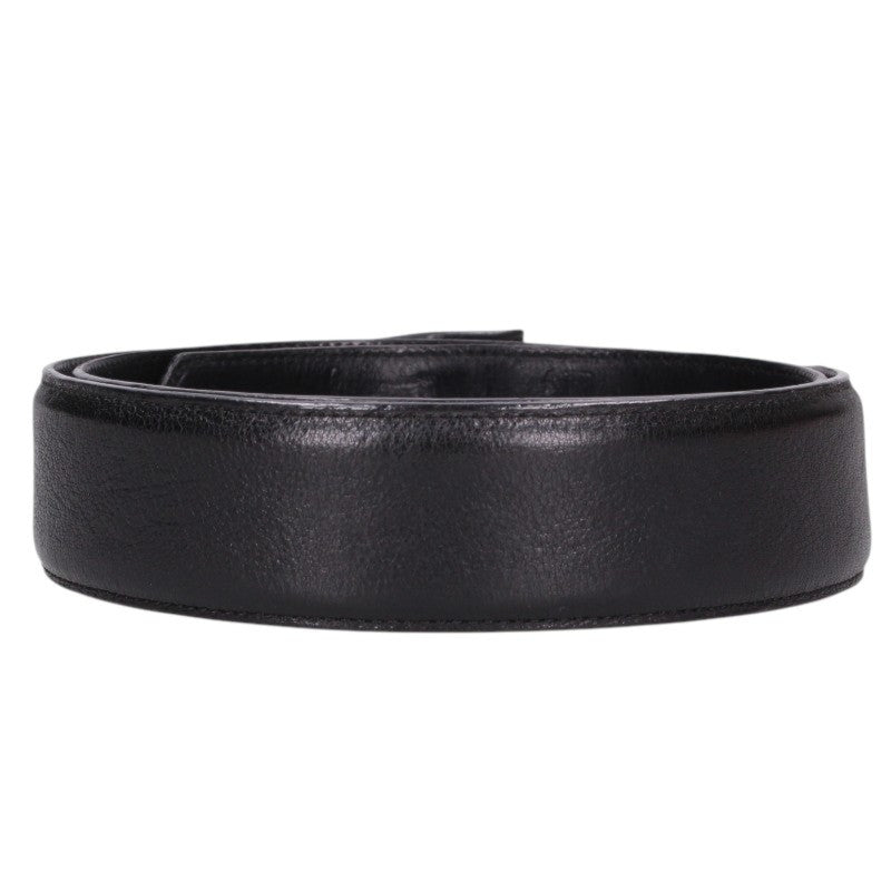 Chrome Hearts 1.5inch Scroll Label Leather Belt Size 32