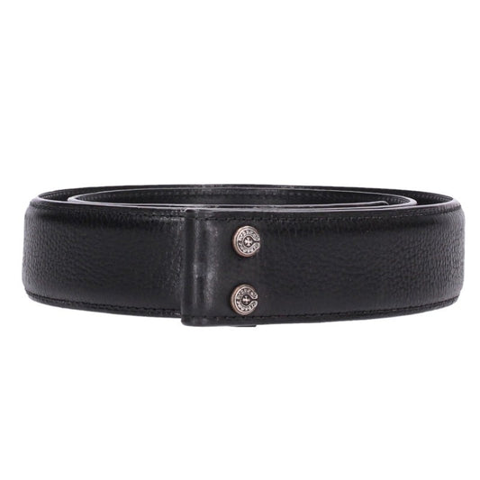 Chrome Hearts 1.5 STRAP Scroll Label Belt Black Size 34