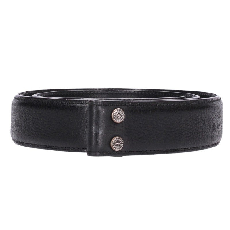 Chrome Hearts 1.5 STRAP Scroll Label Belt Black Size 34
