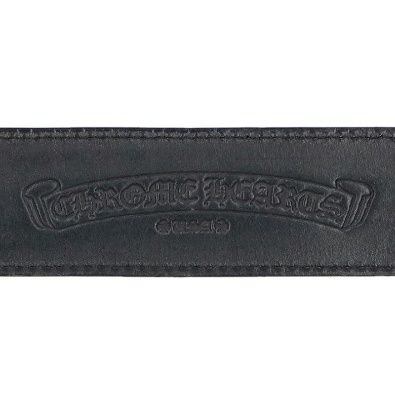 Chrome Hearts 1.5 STRAP Scroll Label Belt Black Size 34
