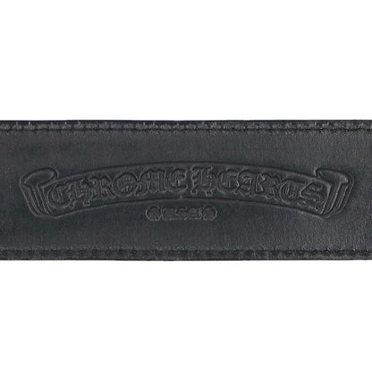 Chrome Hearts 1.5 STRAP Scroll Label Belt Black Size 34
