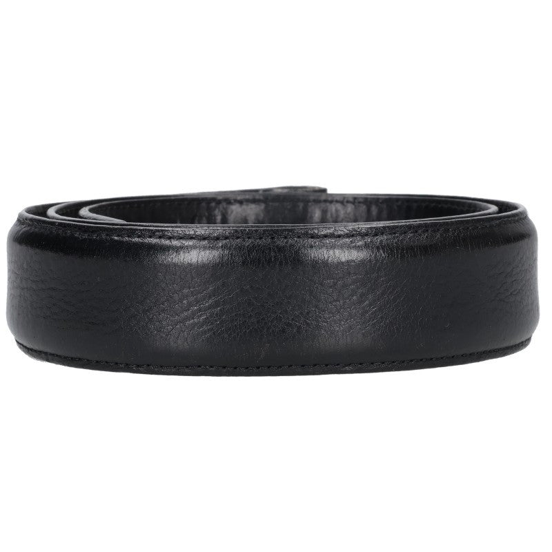Chrome Hearts 1.5" Scroll Label Belt Black/Silver Size 32