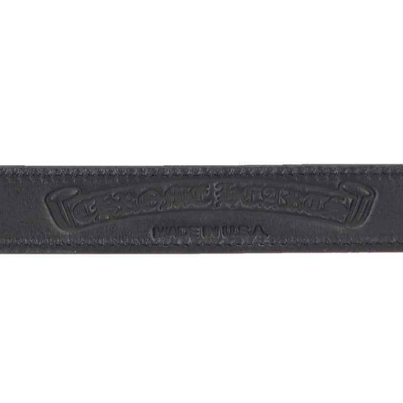 Chrome Hearts 1.0 STRAP Scroll Label Leather Belt Size 34