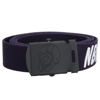 NEIGHBORHOOD x SAINT MICHAEL 25SS STHD GI Logo Print Belt Navy Size FREE
