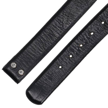 Chrome Hearts 1.5 STRAP Scroll Label Leather Belt Size 32