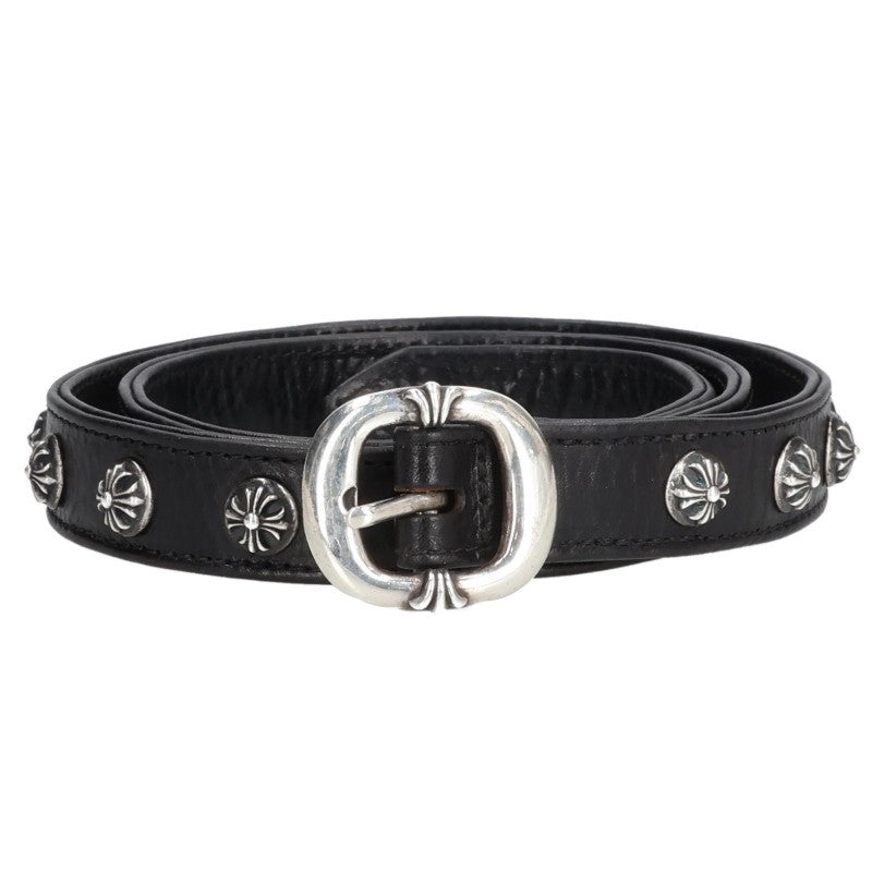 Chrome Hearts Gunslinger Cross Ball Leather Belt Size 30