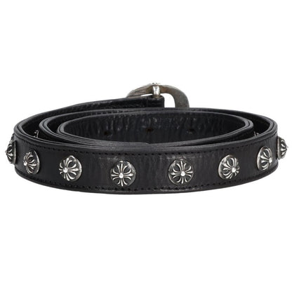 Chrome Hearts Gunslinger Cross Ball Leather Belt Size 30