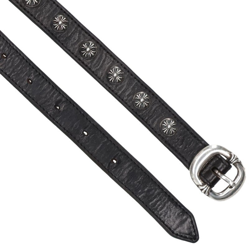 Chrome Hearts Gunslinger Cross Ball Leather Belt Size 30