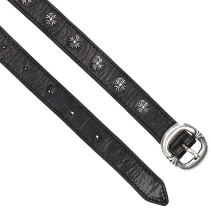 Chrome Hearts Gunslinger Cross Ball Leather Belt Size 30