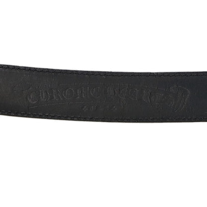 Chrome Hearts Floral 3PC Leather Belt Size 36