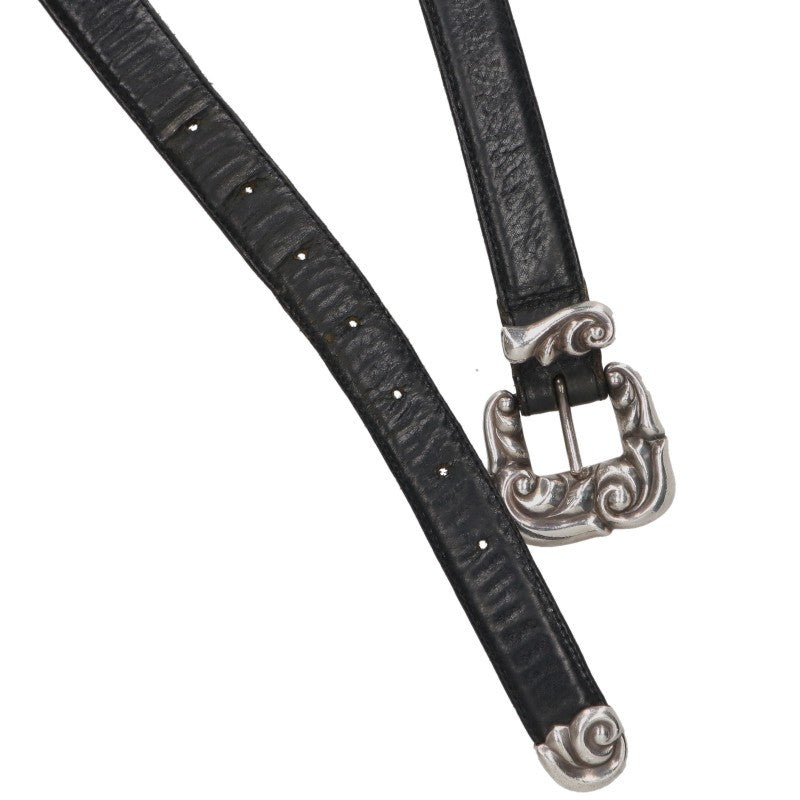 Chrome Hearts Floral 3PC Leather Belt Size 36