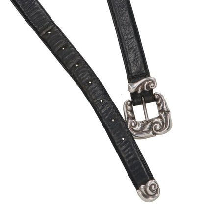 Chrome Hearts Floral 3PC Leather Belt Size 36