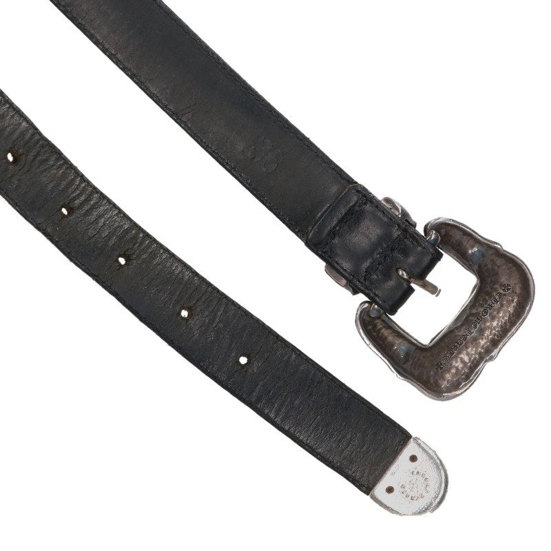 Chrome Hearts Floral 3PC Leather Belt Size 36