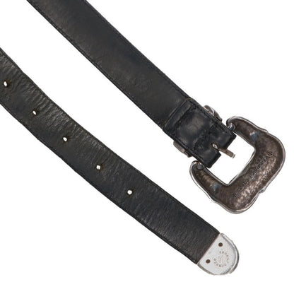 Chrome Hearts Floral 3PC Leather Belt Size 36
