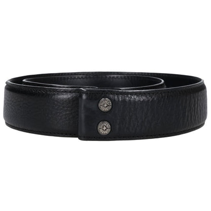 Chrome Hearts 1.5" Scroll Label Rivets Leather Belt Size 30