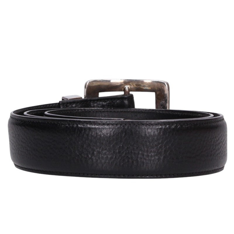 Chrome Hearts BLT 3PC OTJ Leather Belt Black Silver Size 36