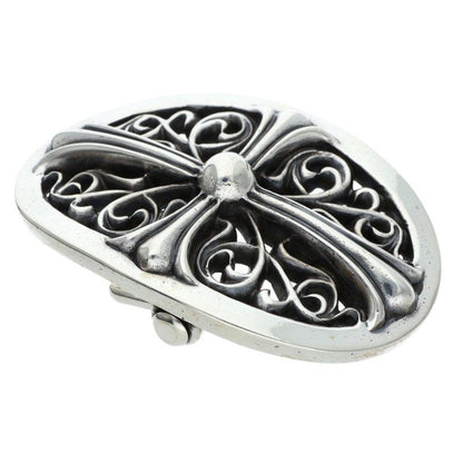Chrome Hearts Sterling Silver Classic Oval Cross Buckle