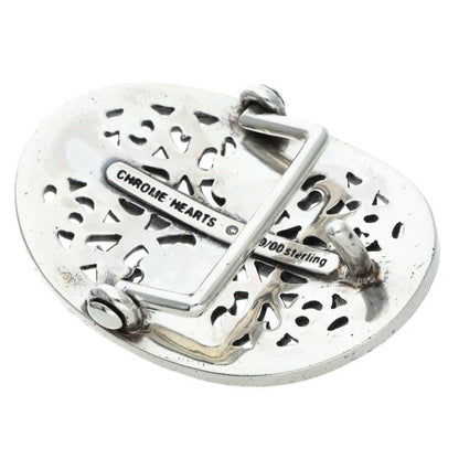 Chrome Hearts Sterling Silver Classic Oval Cross Buckle