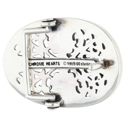 Chrome Hearts Silver Classic Oval Cross Buckle