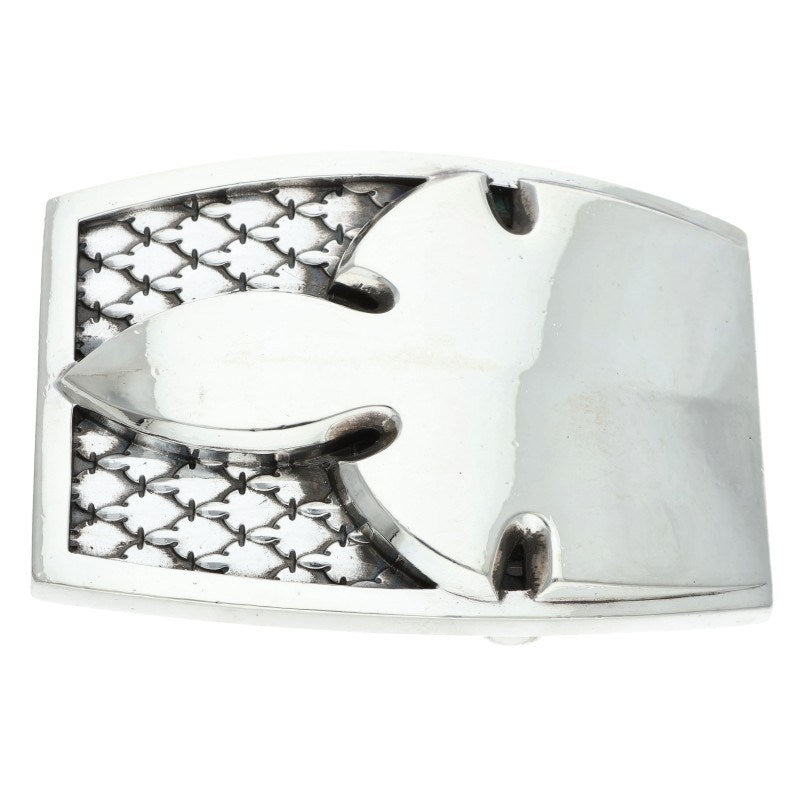 Chrome Hearts Single Military Fleur Knee Silver Buckle