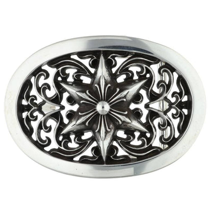 Chrome Hearts 1.5 Classic Oval Star Sterling Silver Buckle