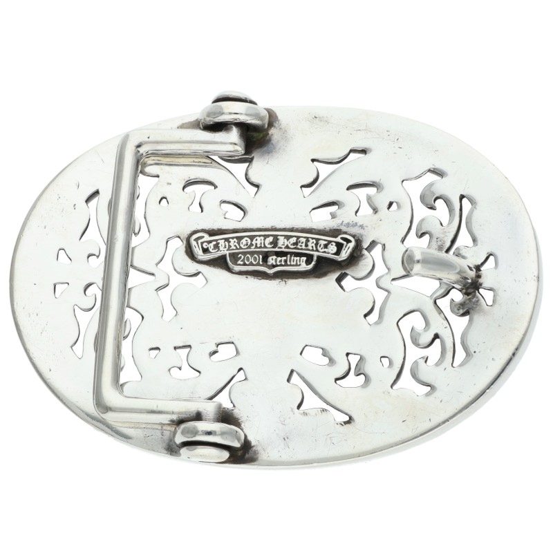 Chrome Hearts 1.5 Classic Oval Star Sterling Silver Buckle
