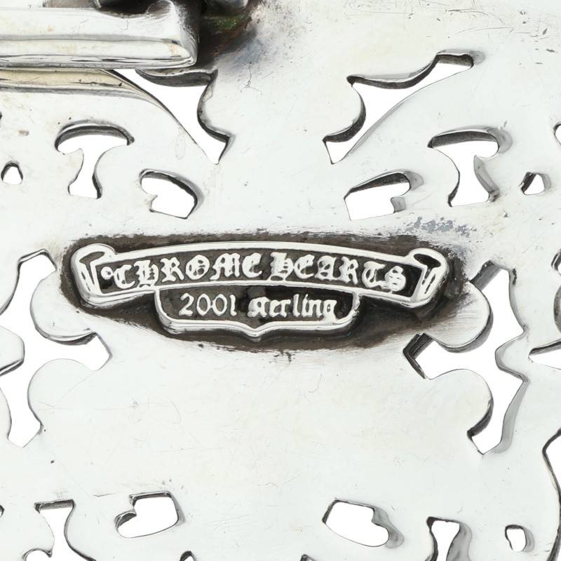 Chrome Hearts 1.5 Classic Oval Star Sterling Silver Buckle