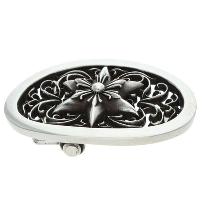 Chrome Hearts 1.5 Classic Oval Star Sterling Silver Buckle