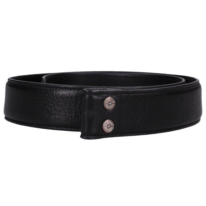 Chrome Hearts 1.5" Scroll Label Rivets Leather Belt Size 28