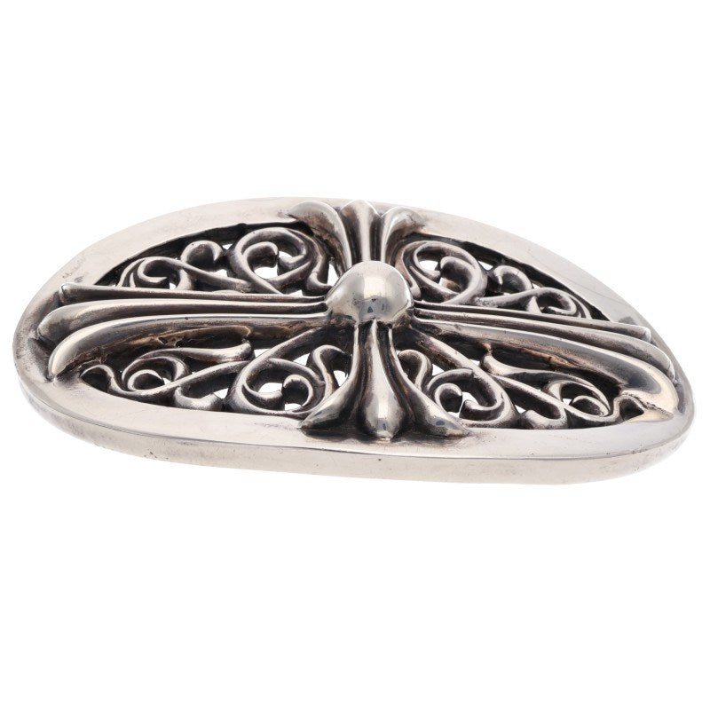 Chrome Hearts Sterling Silver Large Classic Oval Belt Buckle