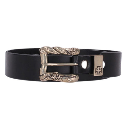 ENFANTS RICHES DEPRIMES Classic Stitshed Belt Black Size 95