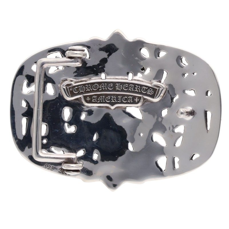 Chrome Hearts Cemetery Cross Silver Buckle