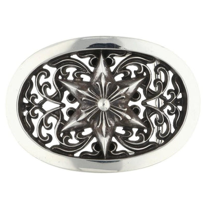 Chrome Hearts 1.5 Classic Oval Star Sterling Silver Buckle