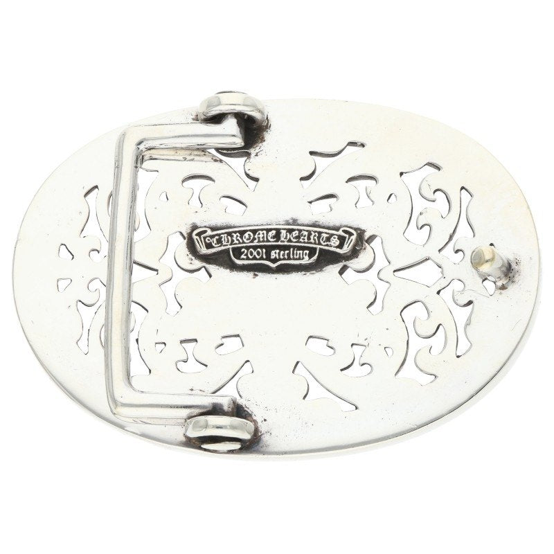 Chrome Hearts 1.5 Classic Oval Star Sterling Silver Buckle