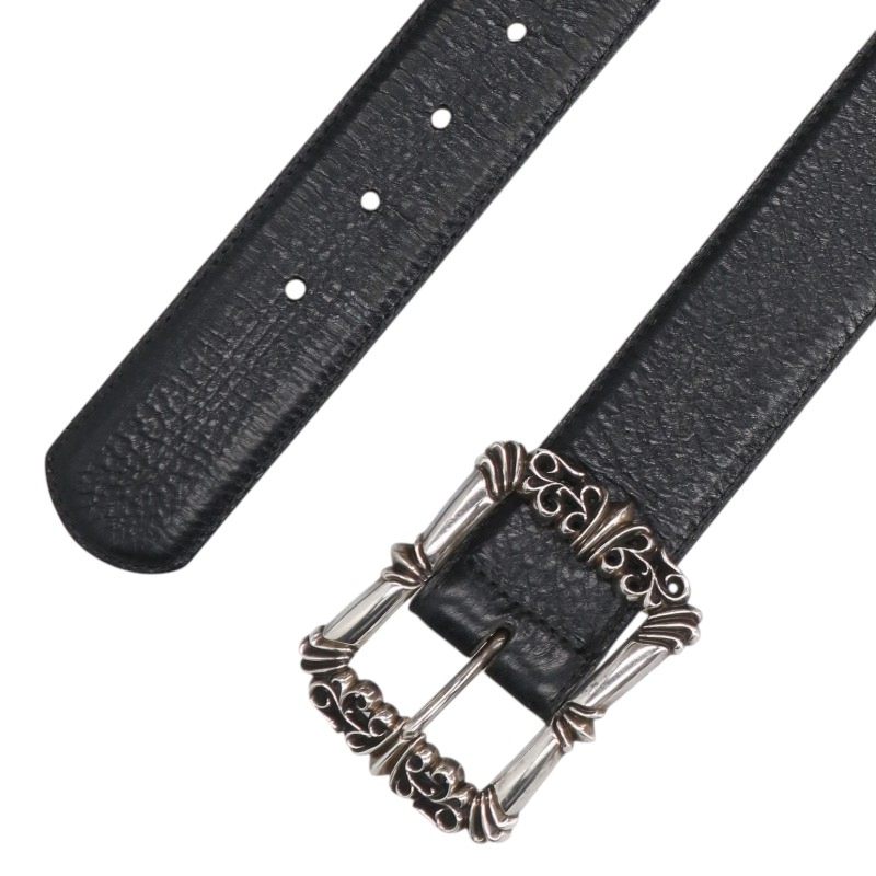 Chrome Hearts Filigree OTJ Buckle Leather Belt Size 32