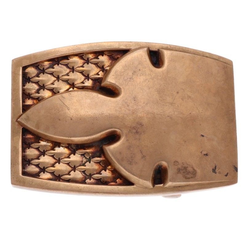 Chrome Hearts Bronze Military Fleur-Knee Buckle