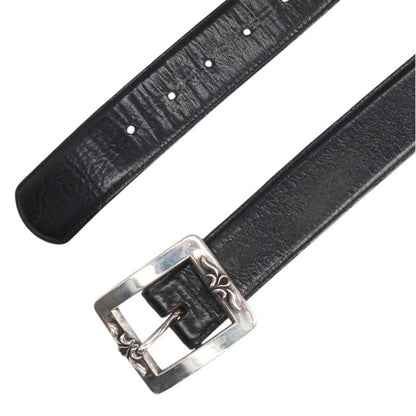 Chrome Hearts BLT 3PC OTJ Leather Belt Black/Silver Size 38