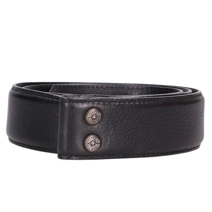 Chrome Hearts 1.5in Scroll Label Rivets Leather Belt Size 32