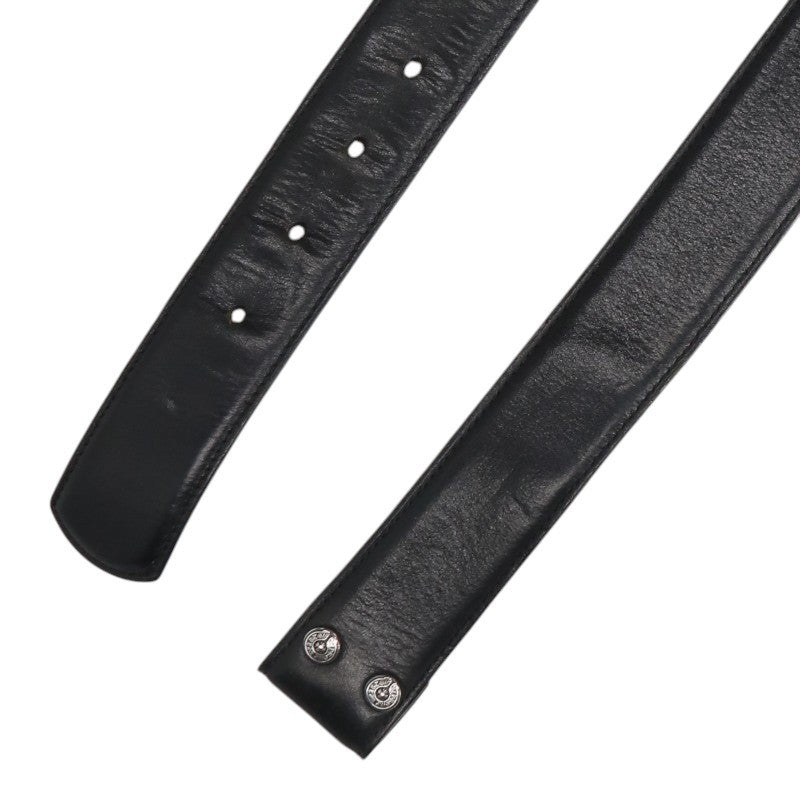 Chrome Hearts 1.5" Scroll Rivet Leather Belt Size 32