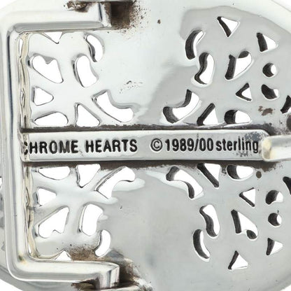 Chrome Hearts Classic Oval Cross Silver Buckle