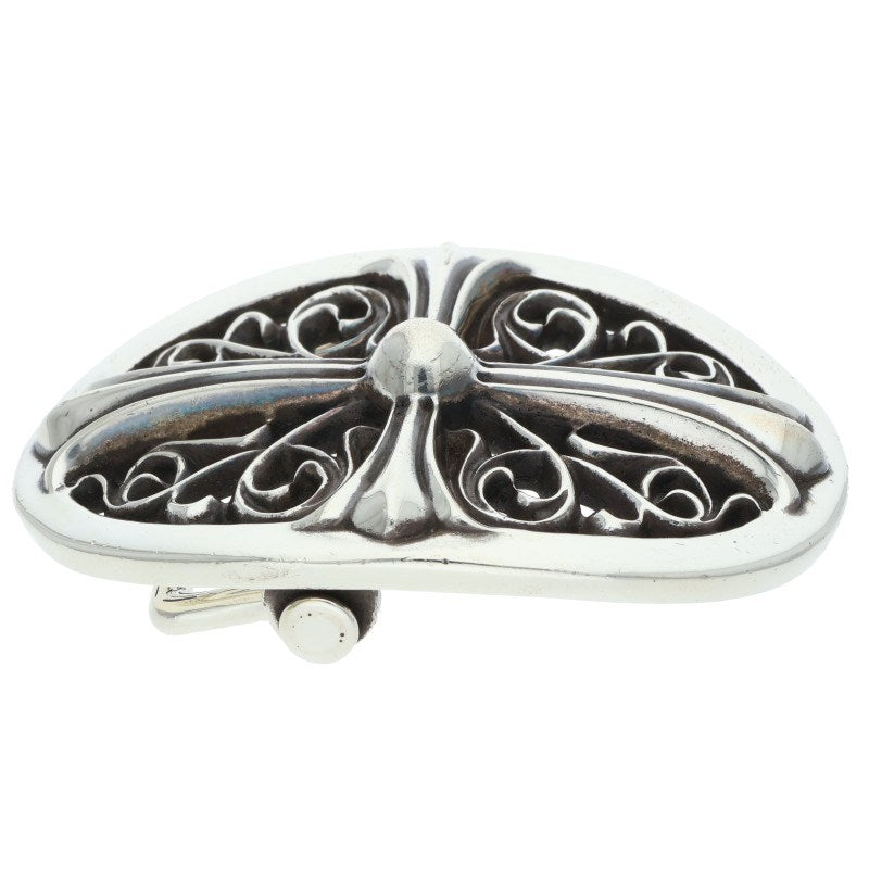 Chrome Hearts Classic Oval Cross Silver Buckle