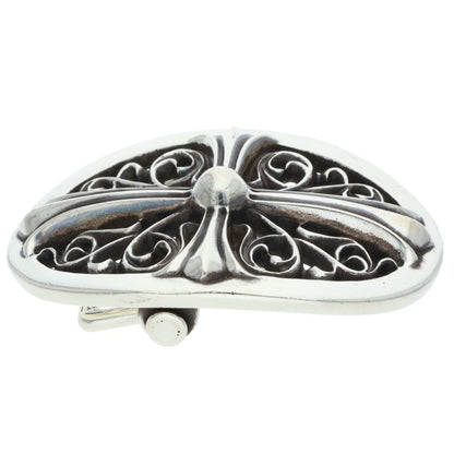Chrome Hearts Classic Oval Cross Silver Buckle