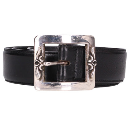 Chrome Hearts BLT OTJ Leather Belt Black Silver Size 38
