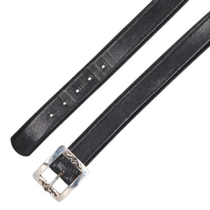 Chrome Hearts BLT OTJ Leather Belt Black Silver Size 38