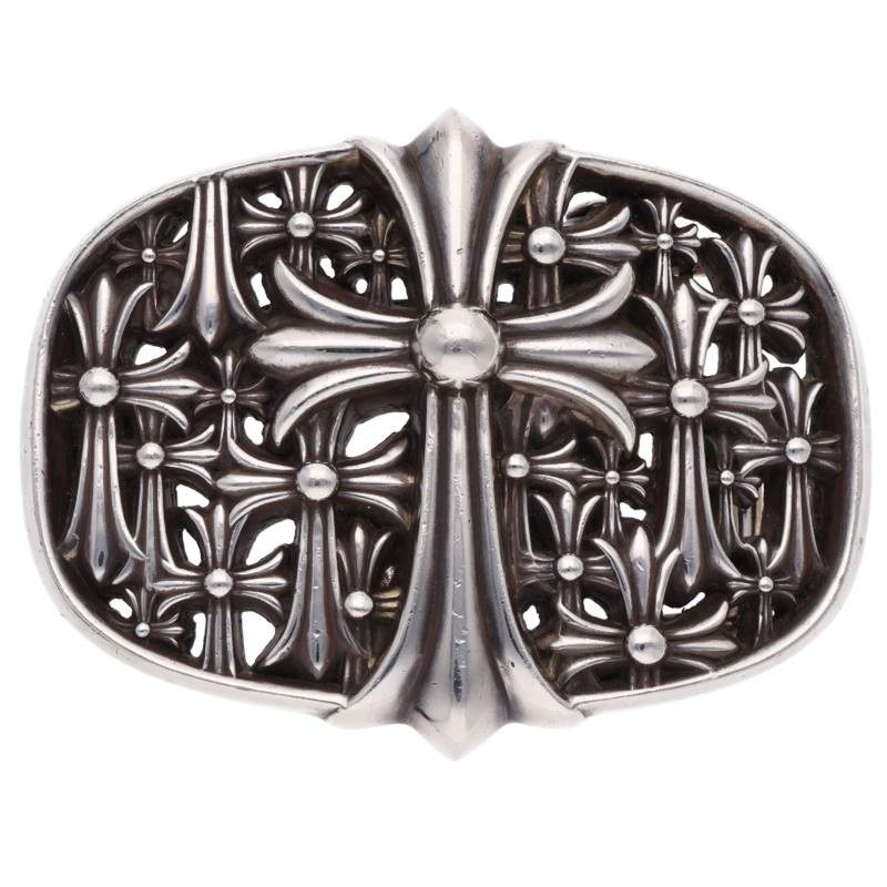 Chrome Hearts 1.5 Cemetery Cross Silver Buckle