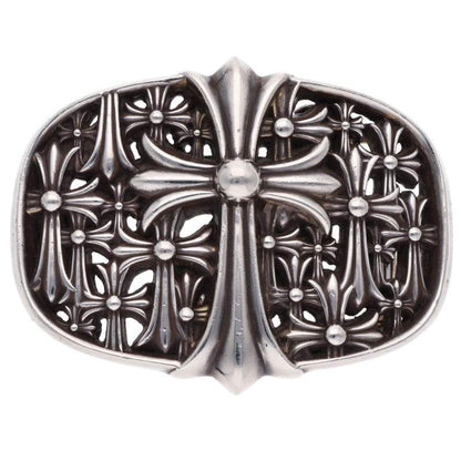 Chrome Hearts 1.5 Cemetery Cross Silver Buckle
