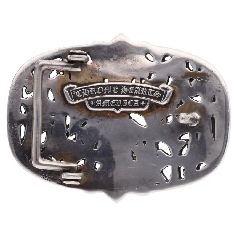 Chrome Hearts 1.5 Cemetery Cross Silver Buckle