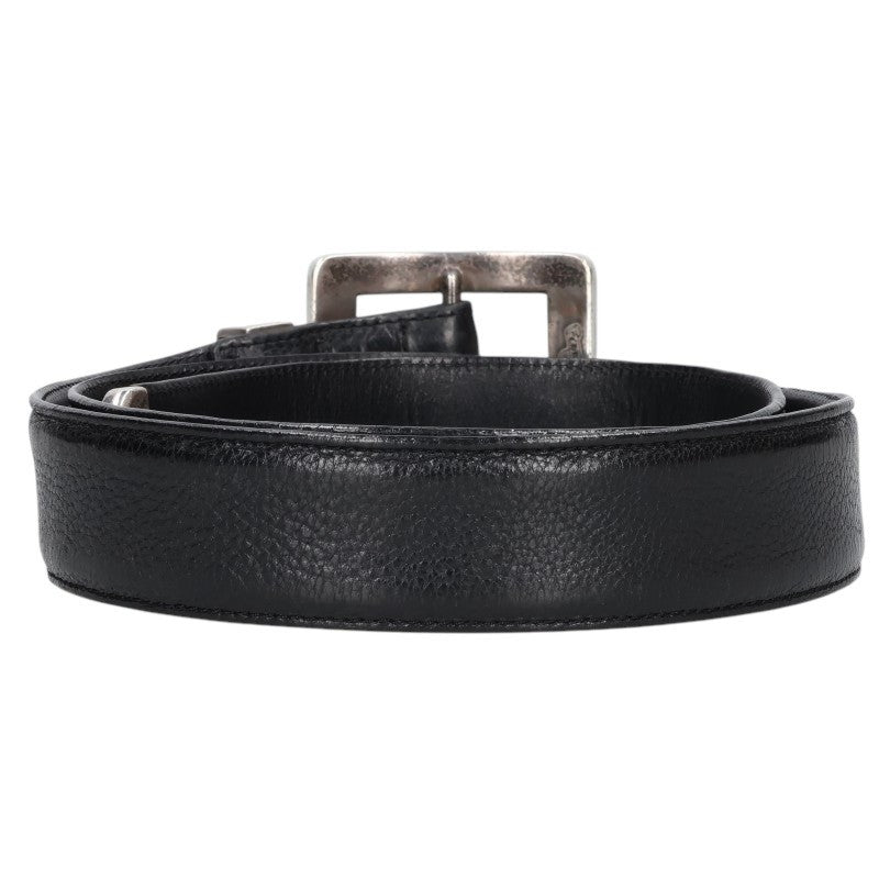 Chrome Hearts Leather Belt Black Silver Size 36