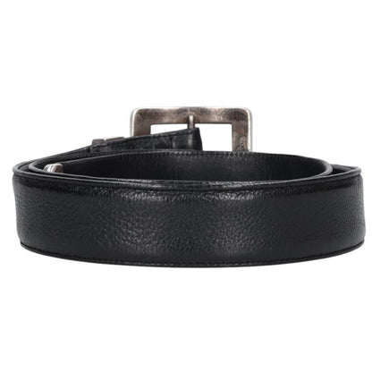 Chrome Hearts Leather Belt Black Silver Size 36
